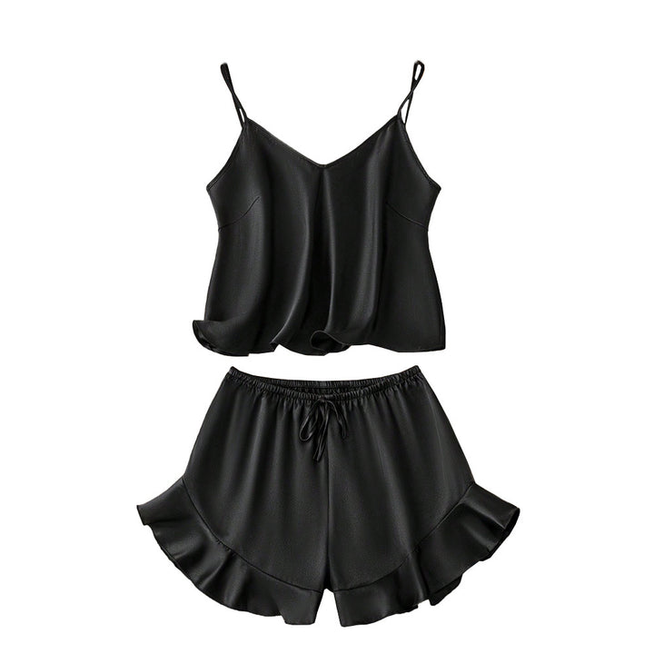 Ensemble de pyjama pour femmes en matériau satiné avec design Zara Chic & Stil