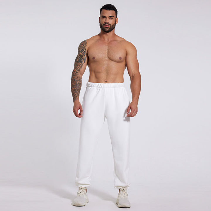 Men's sporty casual pants with elastic waistband and practical side pockets Chic & Stil