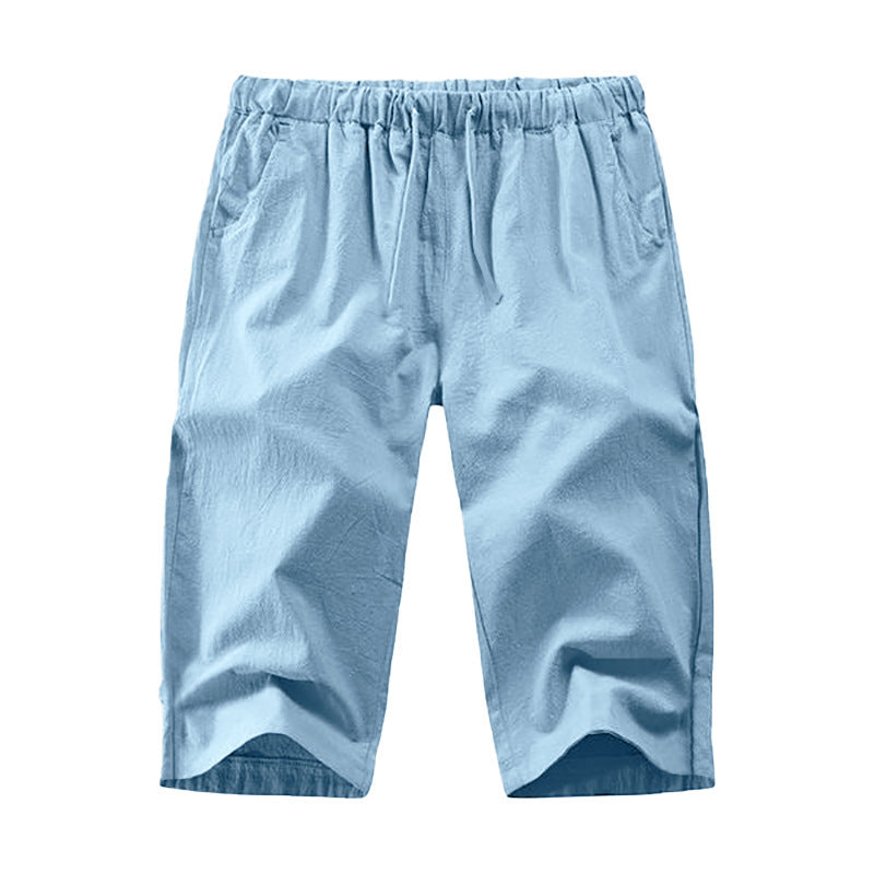 Light leisure pants for men with elastic waistband and practical side pockets Lune London