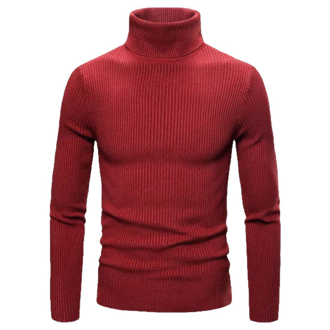 Men's High-Quality Turtleneck Sweater Made Of Fine Ribbed Knit Lune London