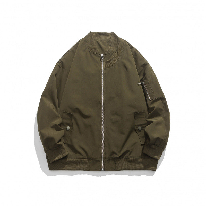 Casual bomber jacket for men with zipper and side pockets Lune London