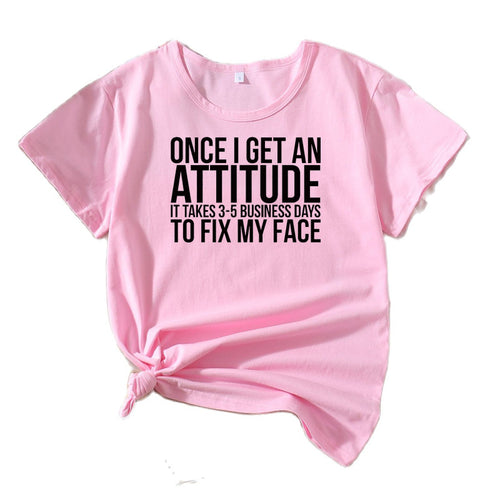 Ladies Casual Attitude Statement T-shirt Lune London