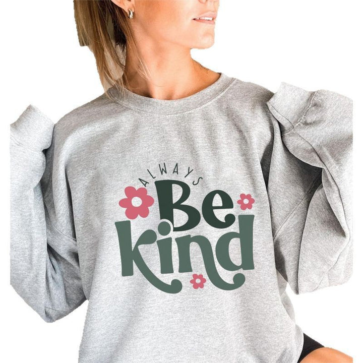 Sweatshirt pour femmes avec message motivant et design tendance à manches bouffantes Chic & Stil