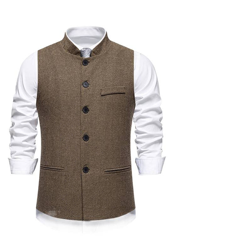 Veste élégante pour hommes au design en chevrons avec poches fonctionnelles Lune London