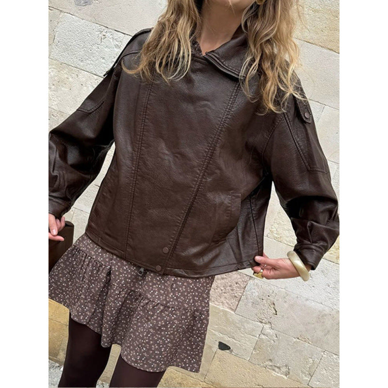 Trendy leather jacket for women with urban style Lune London