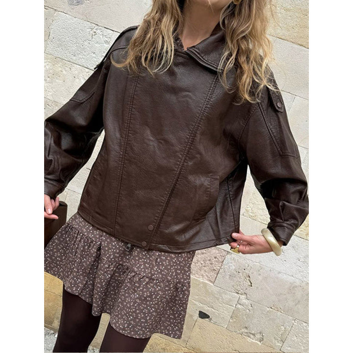 Trendy leather jacket for women with urban style Lune London