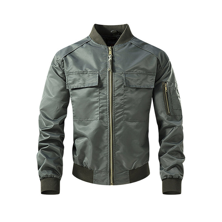 Lightweight and durable bomber jacket for men with Lune London technical details