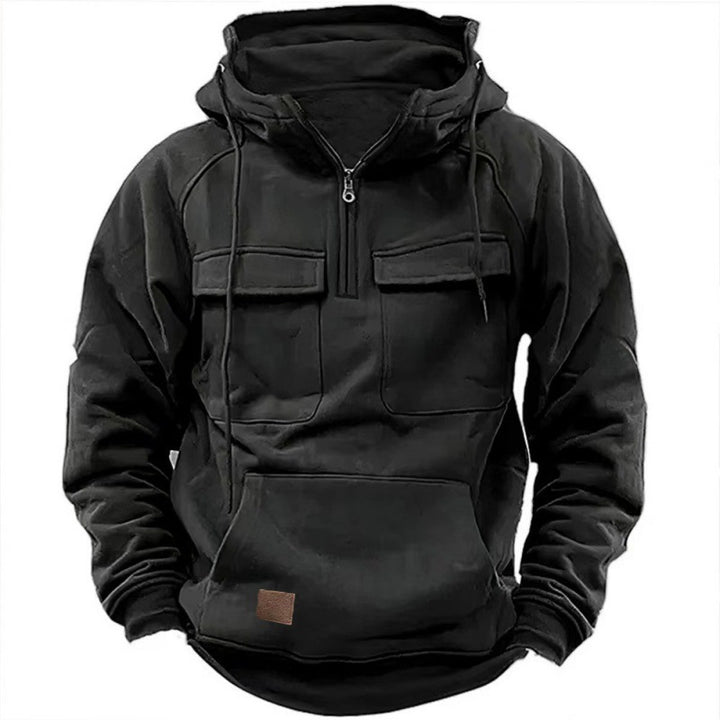 Practical and warm hooded jacket for men with pockets Lune London