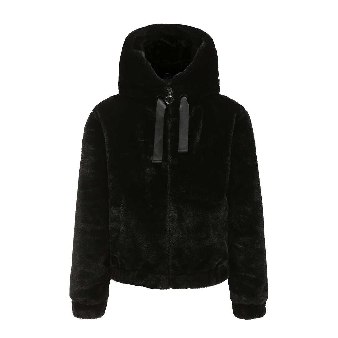 Women’s plush jacket with high collar Lune London