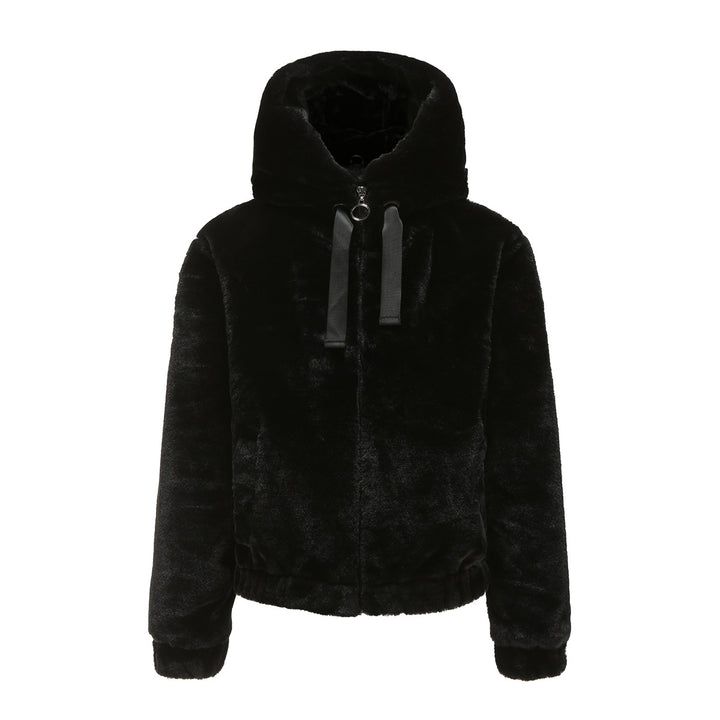 Women’s plush jacket with high collar Lune London