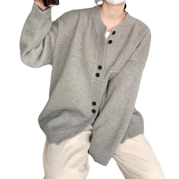 Cardigan pour femme en fil doux de haute qualité et design sans boutons Chic & Stil