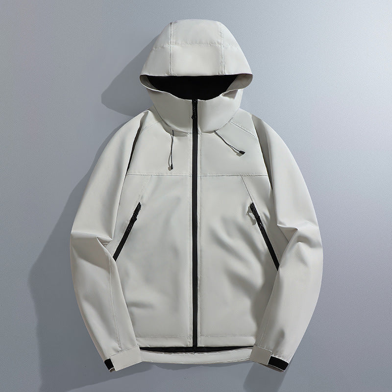 Men's waterproof outdoor jacket with adjustable hood Lune London