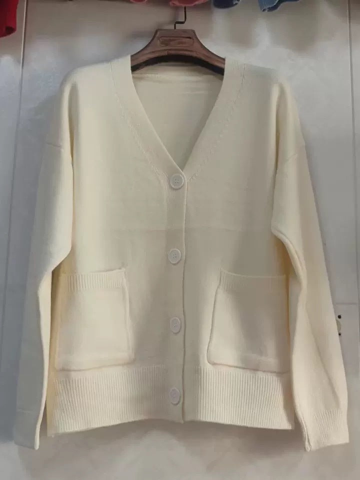 Cardigan en tricot surdimensionné pour femmes avec poches Chic & Stil