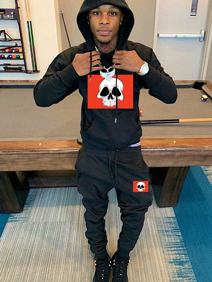 Women's hoodie and jogger pant set with a creative skull design Lune London