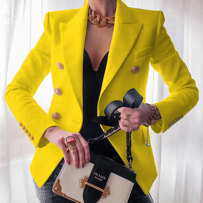 Women's elegant double-breasted blazer with a fitted cut Lune London