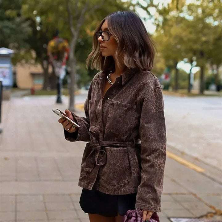 Veste à la mode pour femmes avec ceinture Chic & Stil