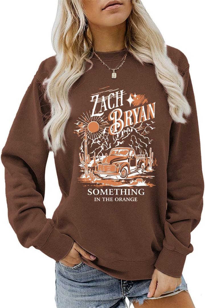 Sweat-shirt femme avec design de camion vintage inspirant Chic & Stil