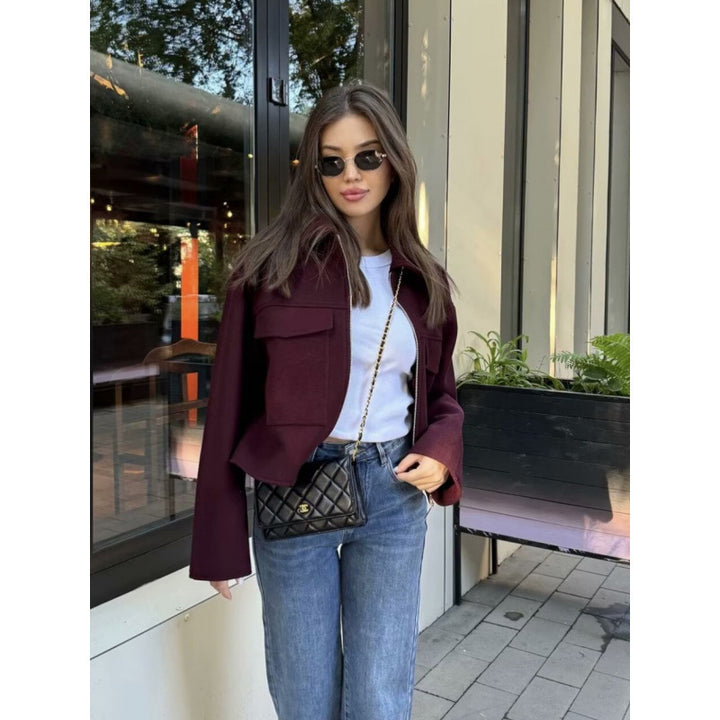 Ladies stylish and functional wool jacket Lune London