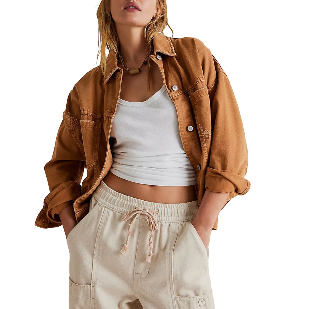 Women Casual Oversized Denim Jacket Lune London
