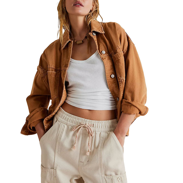 Women Casual Oversized Denim Jacket Lune London