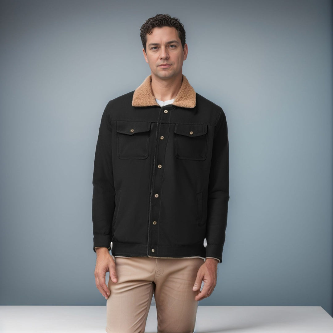 Jacket for men with reversible function and fleece lining Lune London