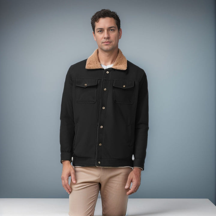 Jacket for men with reversible function and fleece lining Lune London
