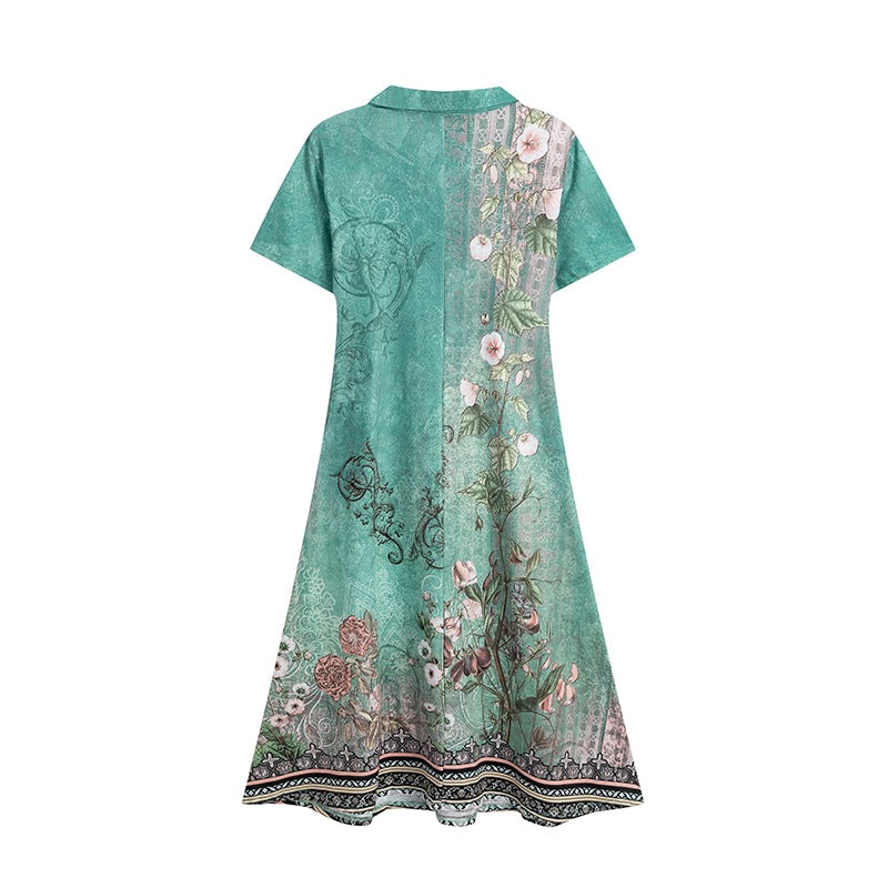 Lune London Women's Floral Polo Midi Dress