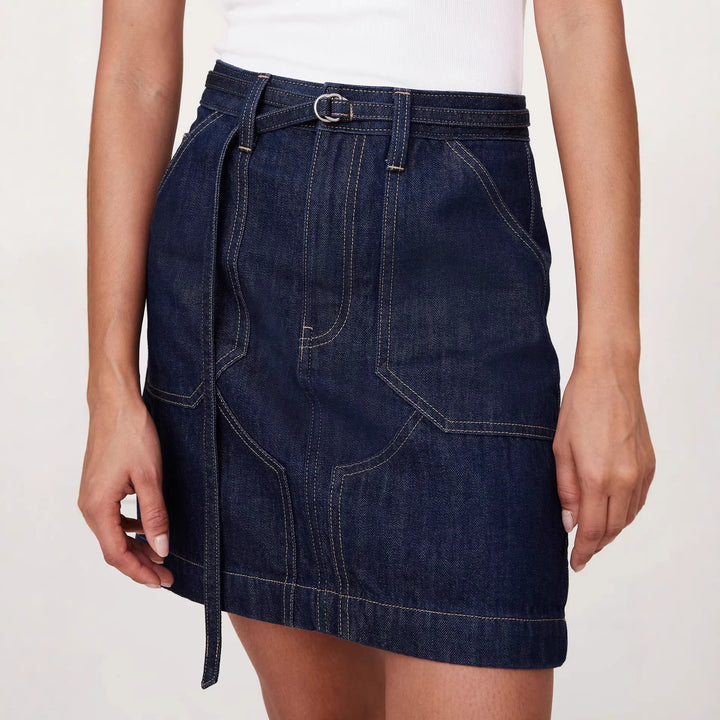 Women's Denim Crop Jacket and Mini Skirt Set Lune London