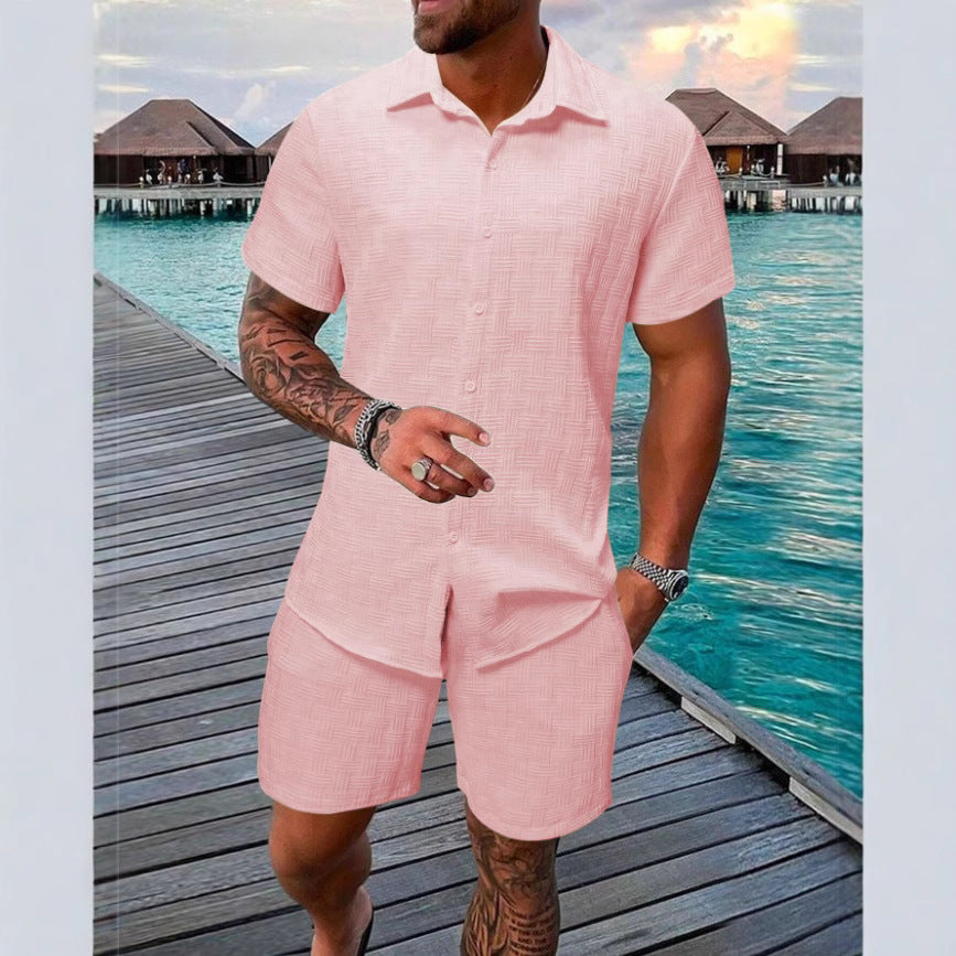 Men's Structured Short Sleeve Beach Outfit Lune London