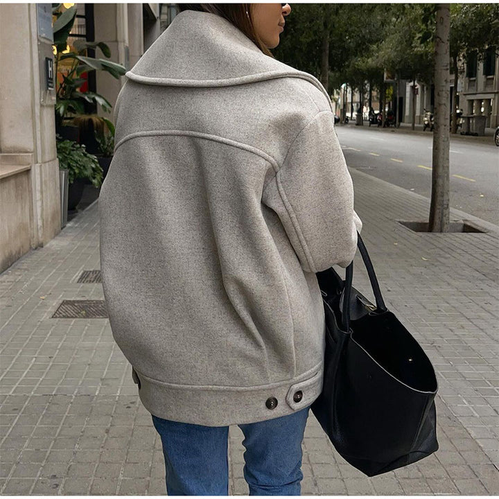 Lune London oversized wool coat for women