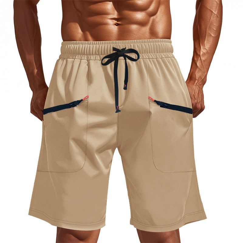 Men's leisure pants with multifunctional pockets and elastic waistband Lune London