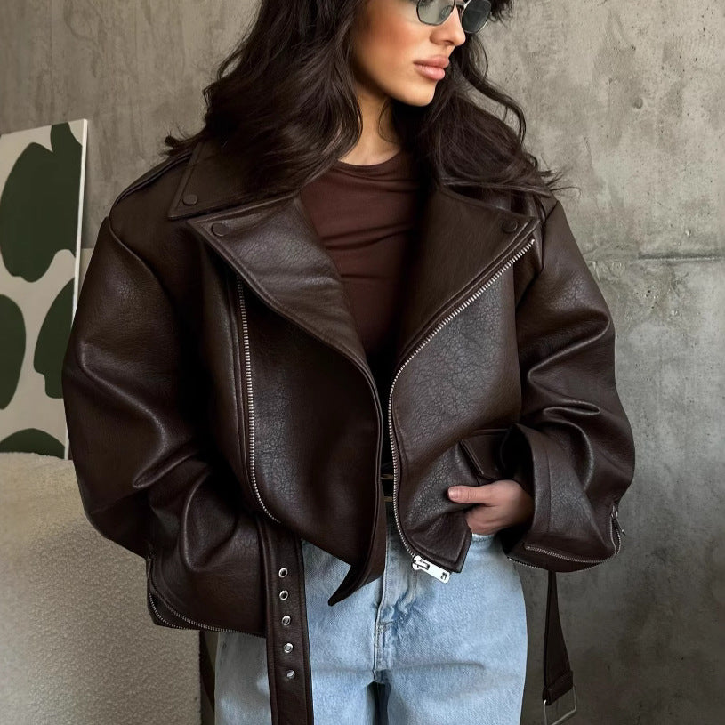 Veste de moto femme avec silhouette innovante Chic & Stil