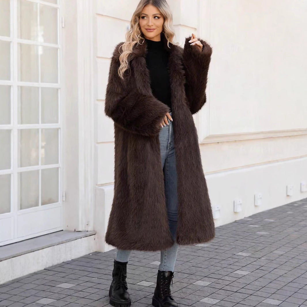Ladies oversized soft coat with modern cut Lune London