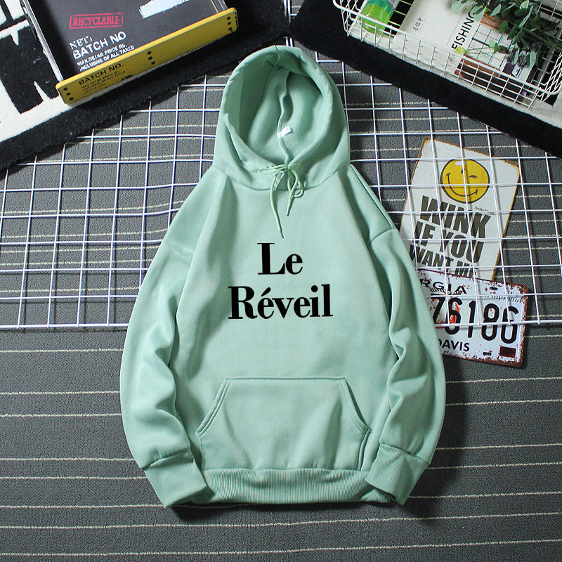 Ladies hoodie with stylish lettering Chic & Stil