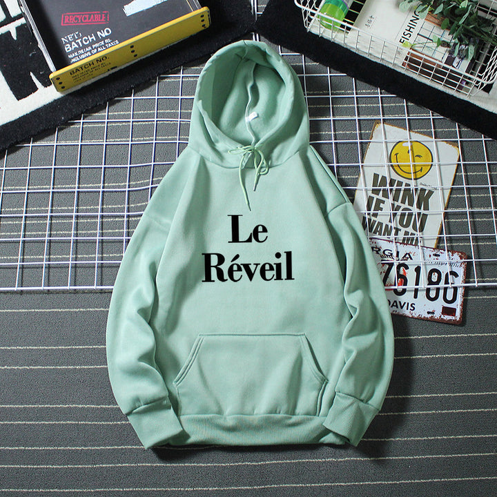 Ladies hoodie with stylish lettering Chic & Stil