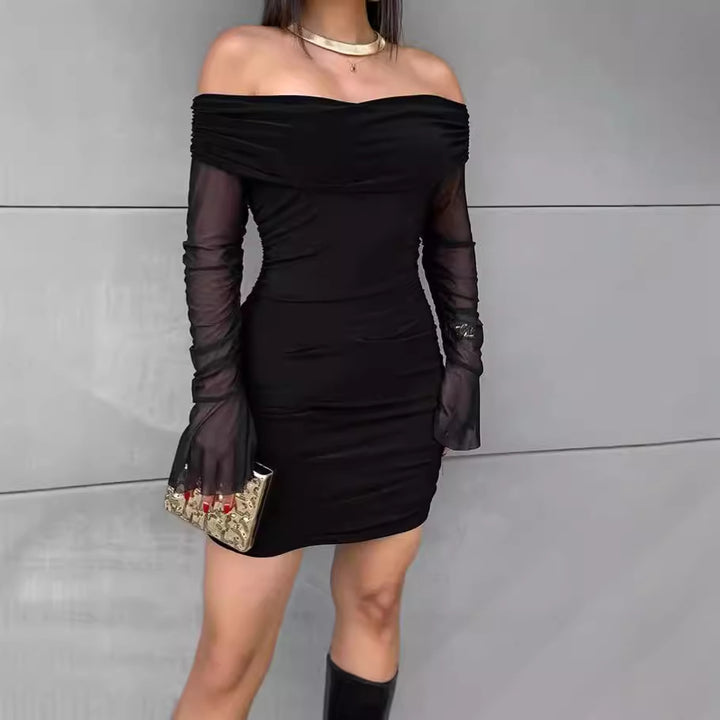 Mini off-shoulder dresses for women with elegant ruffle details Lune London