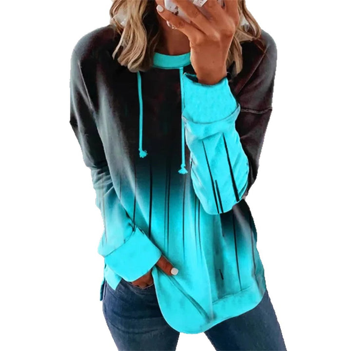 Haut à capuche pour femmes avec dégradé élégant et design unique Chic & Stil