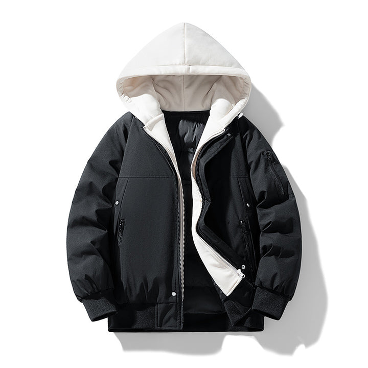 Women's quilted transitional jacket with removable hood lining Lune London
