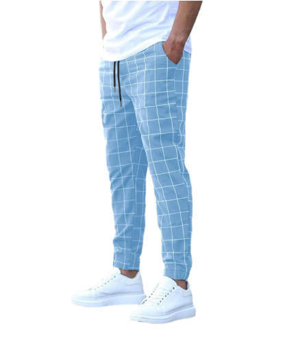 Lune London Casual Plaid Pants for Men