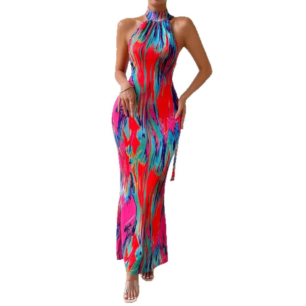 Lune London high neck bodycon maxi dress