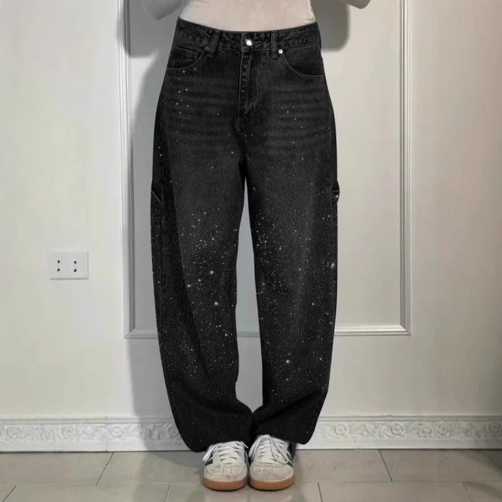 Femmes Jeans Baggy Pailletés Chic & Stil