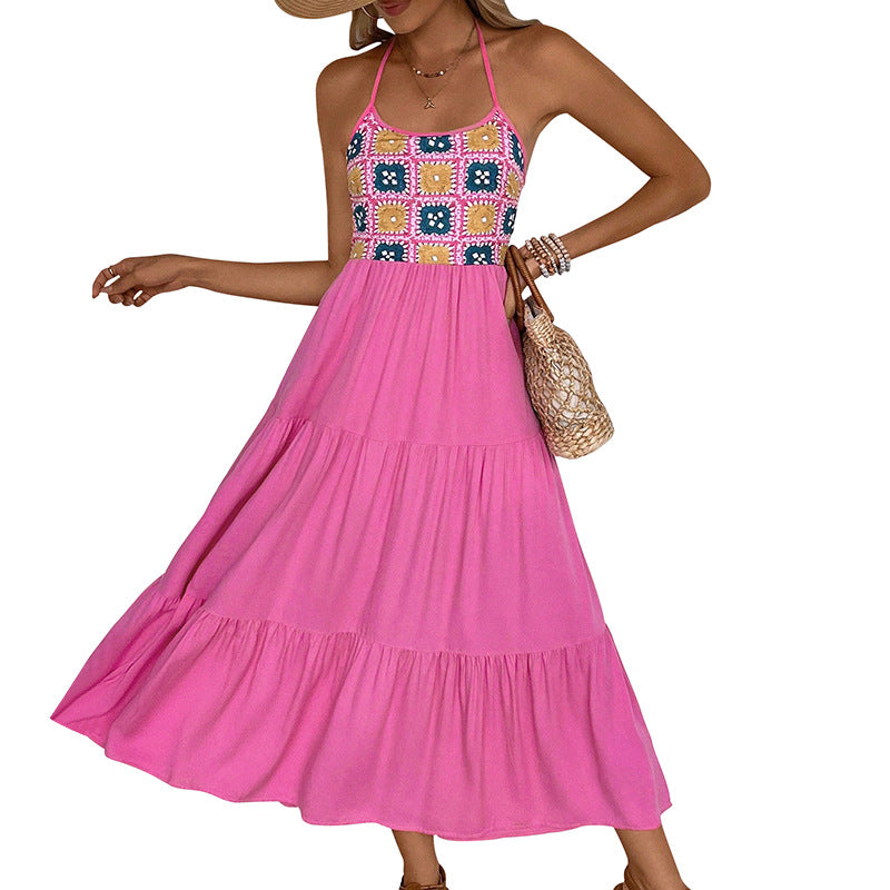 Chic Women's Maxi Dress with Frills inspired by Boho Lune London