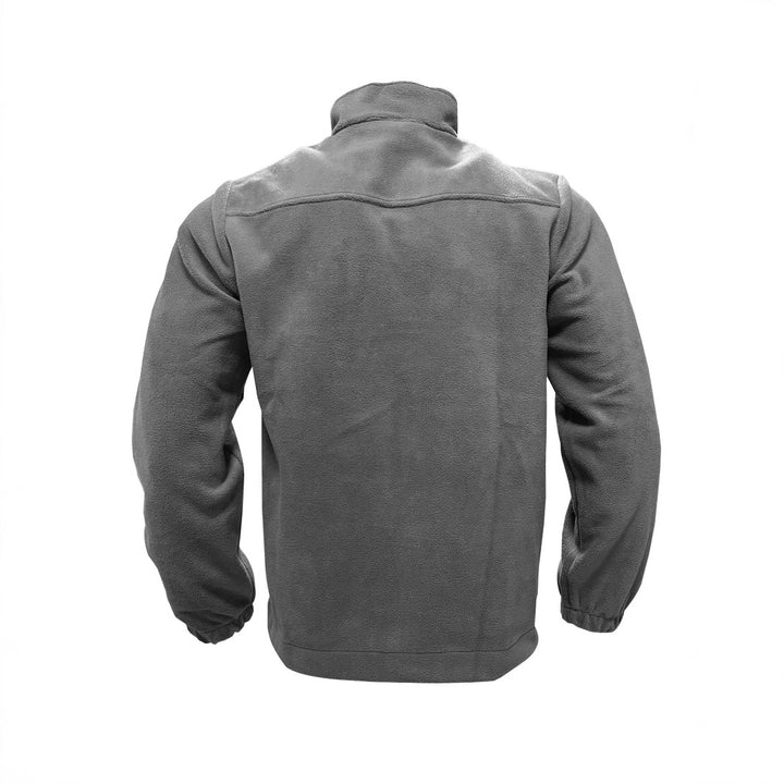 Fleece jacket for men with high collar and practical zip pockets Lune London