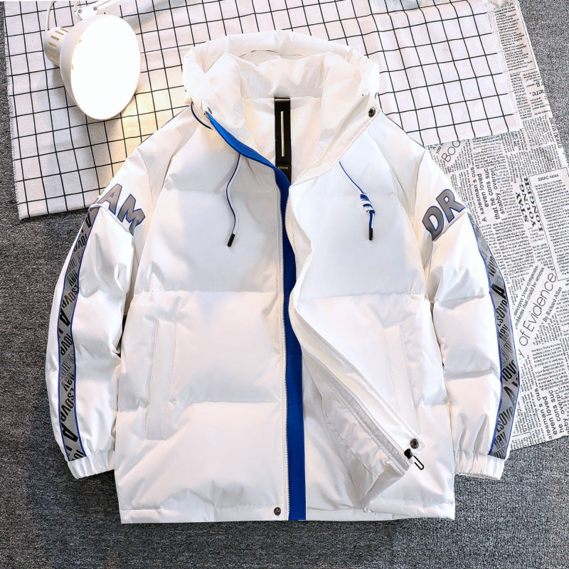 Ladies warm quilted jacket with practical hood and reflective accents Lune London