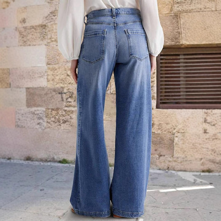 High-waisted jeans for women, wide cut Lune London