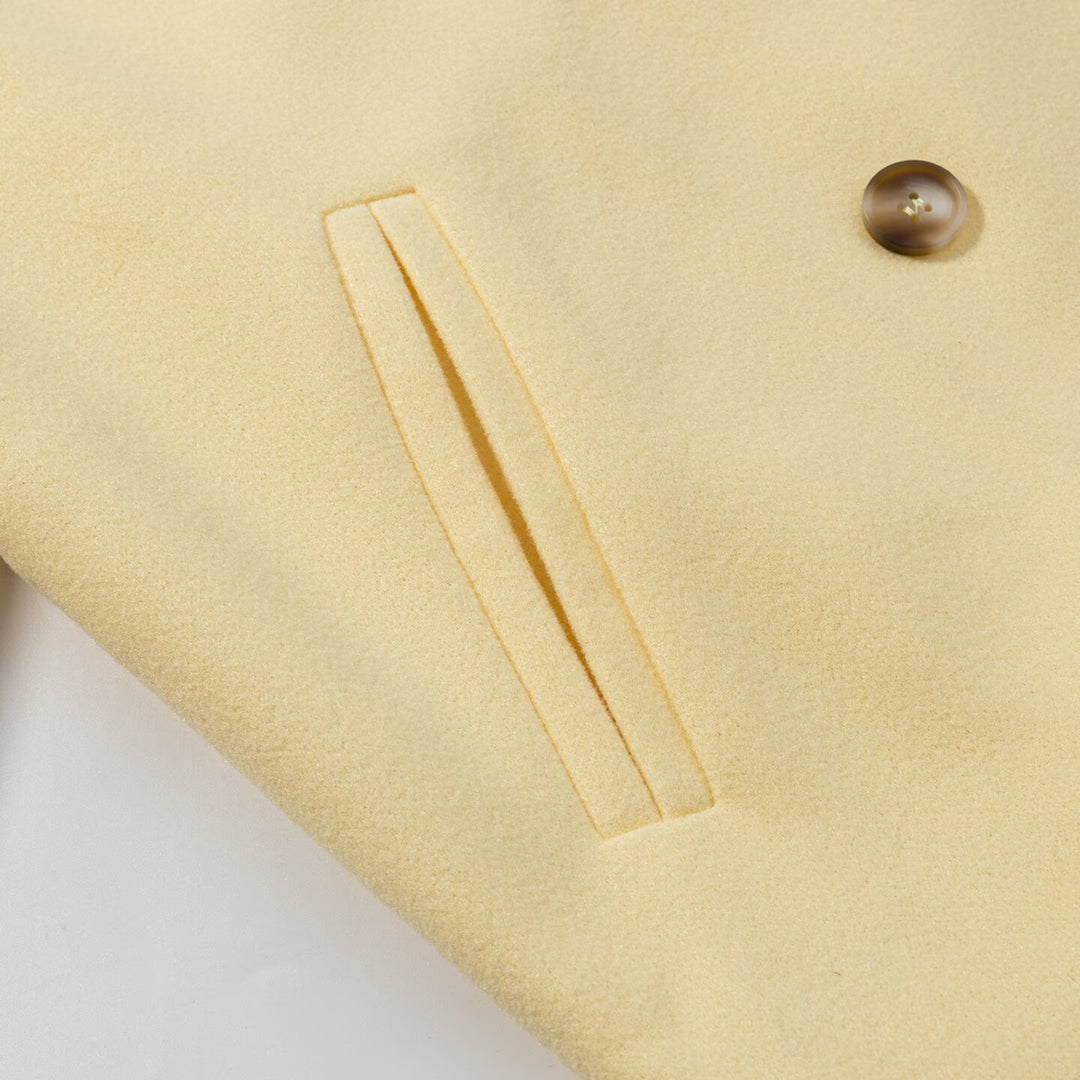 Fashionable short women's jacket with double-breasted buttons and practical pockets Lune London