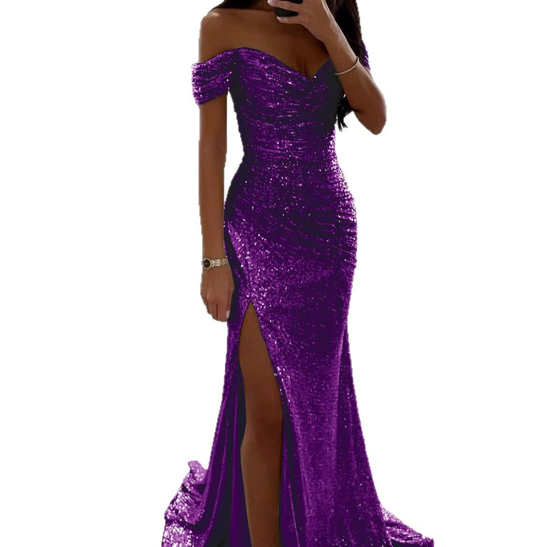 Women's Evening Dress with Shimmering Sequins Lune London