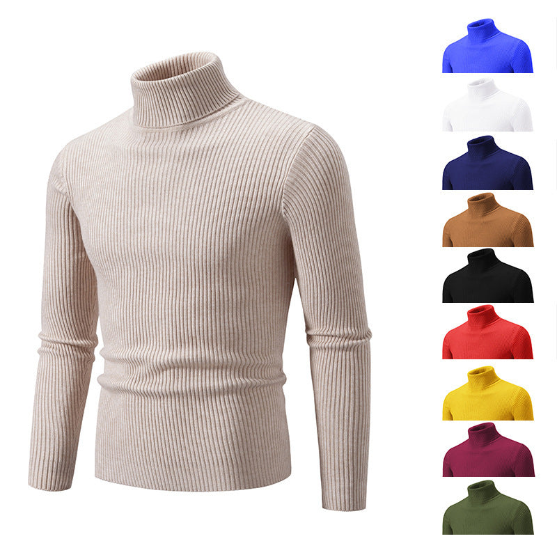 Elegant turtleneck sweater for men in durable knit material Lune London