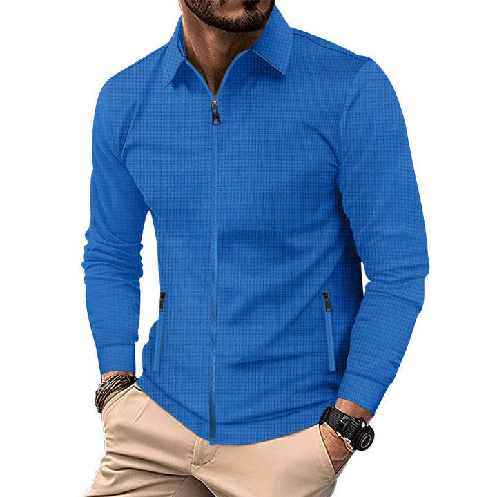 Lightweight transition jacket for men with a practical zipper Lune London