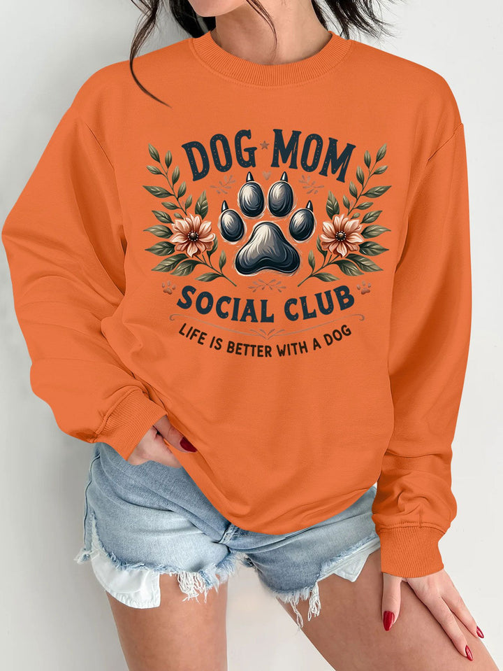Sweatshirt pour femmes avec motif de chien tendance et impression améliorée Chic & Stil